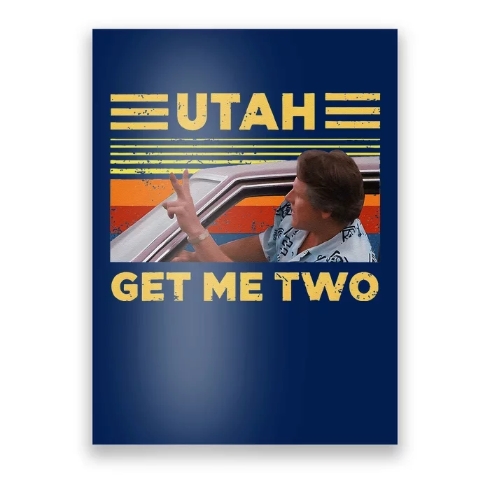 Utah Get Me Retro Two Vintage Funny Poster