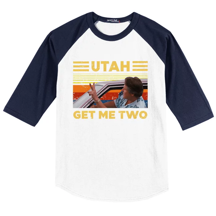 Utah Get Me Retro Two Vintage Funny Baseball Sleeve Shirt