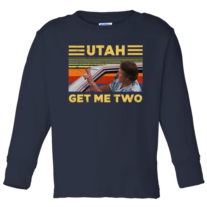 Utah Get Me Retro Two Vintage Funny Toddler Long Sleeve Shirt