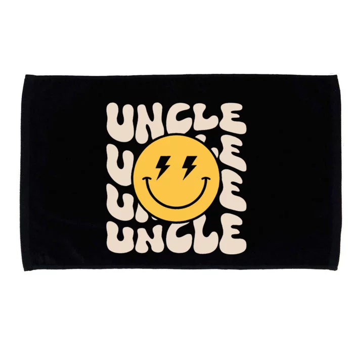 Uncle Groovy One Happy Dude Birthday Theme Family Matching Microfiber Hand Towel