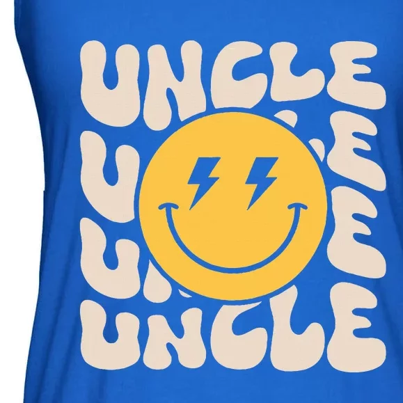 Uncle Groovy One Happy Dude Birthday Theme Family Matching Ladies Essential Flowy Tank