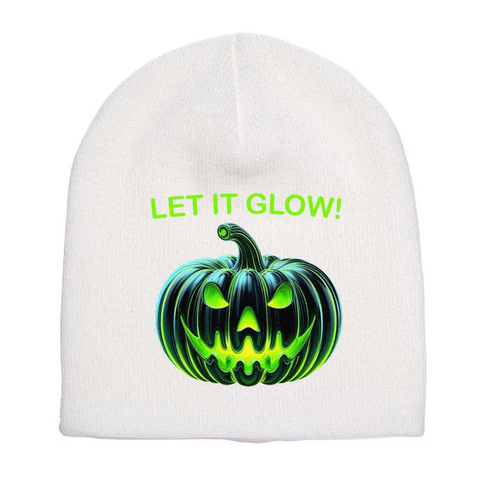 Uranuim Glass Pumpkin Short Acrylic Beanie