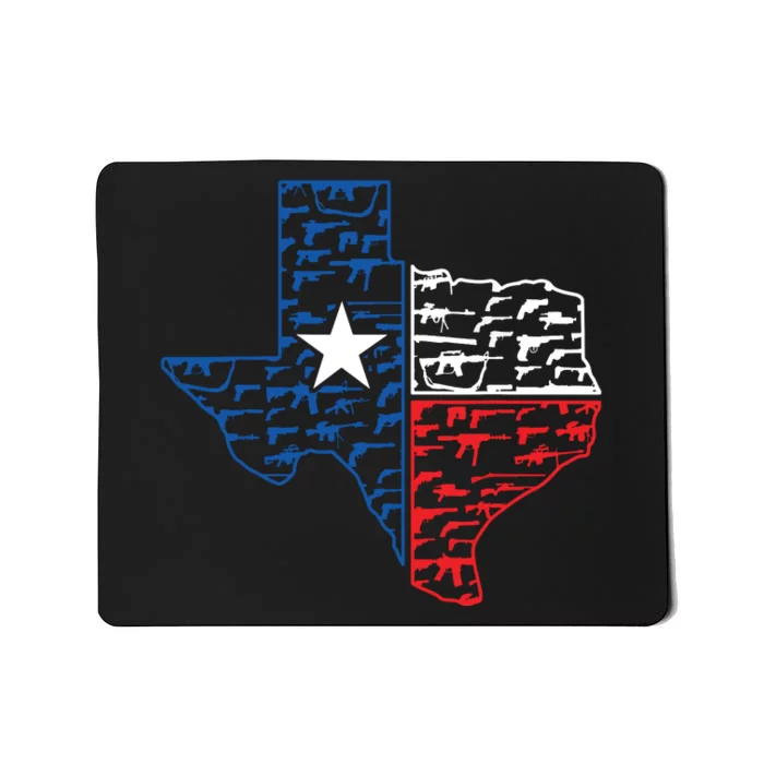 Usa Guns Patriotic Texan America Texas Mousepad