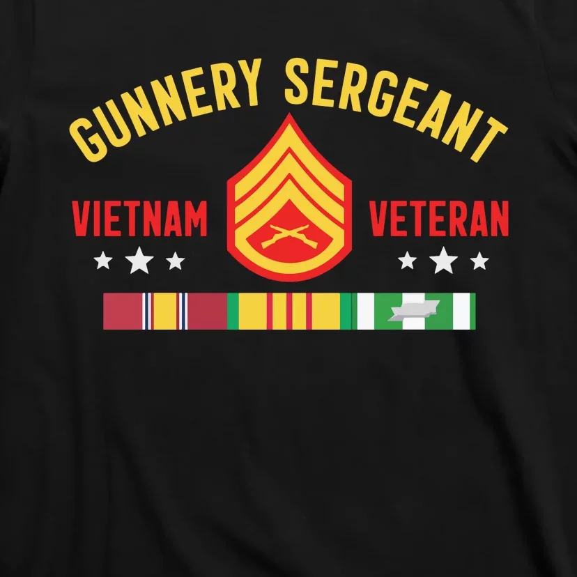 Us Gunnery Sergeant Vietnam War Veteran Long Sleeve T-Shirt