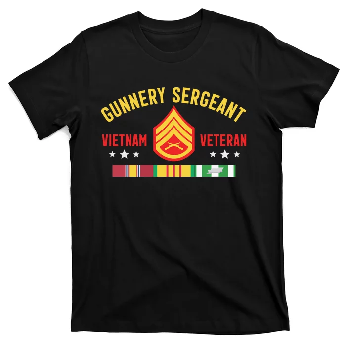 Us Gunnery Sergeant Vietnam War Veteran Long Sleeve T-Shirt