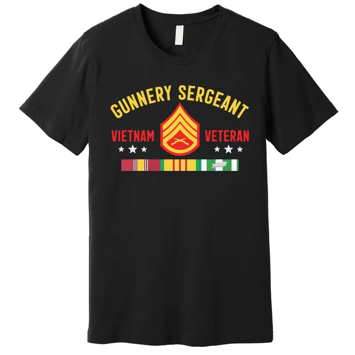 Us Gunnery Sergeant Vietnam War Veteran Long Sleeve Premium T-Shirt