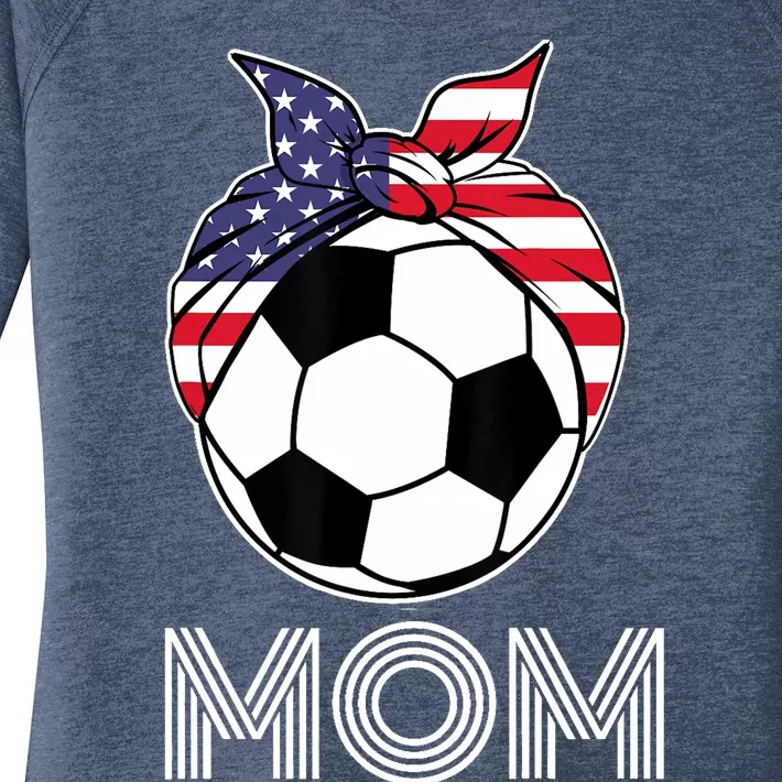 Us Girl Soccer Mom | Gear For Wo Soccer Players Women's Perfect Tri Tunic Long Sleeve Shirt