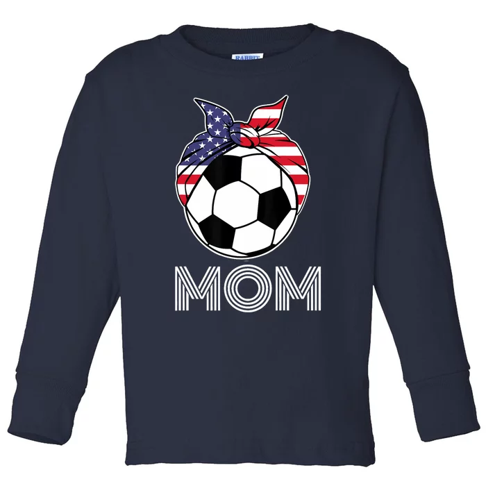 Us Girl Soccer Mom | Gear For Wo Soccer Players Toddler Long Sleeve Shirt