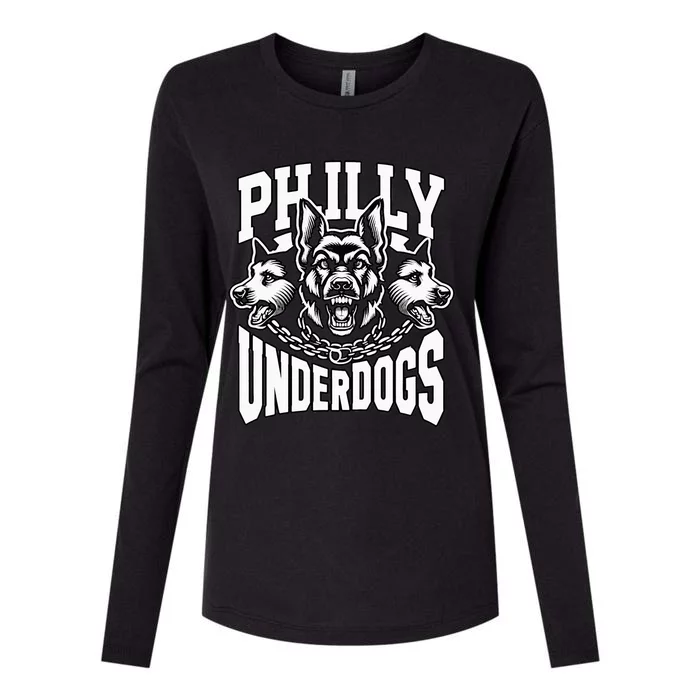 Underdogs German Shepherds Womens Cotton Relaxed Long Sleeve T-Shirt