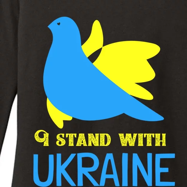 Ukrainian Gift Support Ukrainian Flag I Stand With Ukraine Cool Gift Womens CVC Long Sleeve Shirt