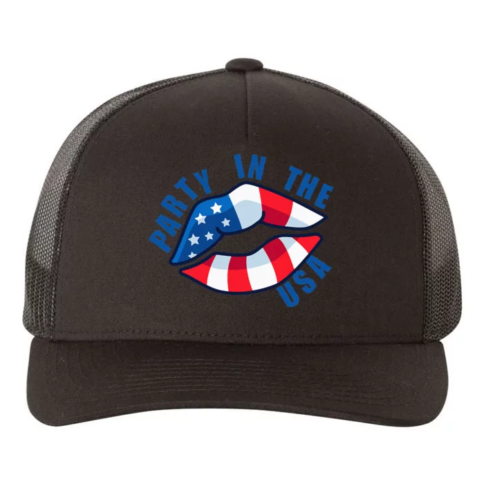 USA Graphic Tee Party in the USA Yupoong Adult 5-Panel Trucker Hat