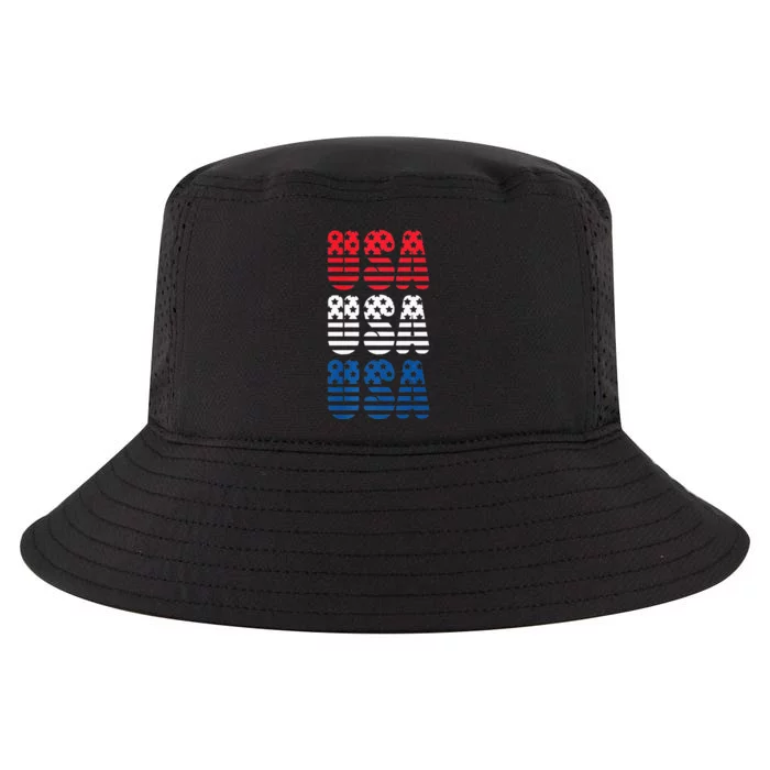 USA Graphic Tee Premium Cool Comfort Performance Bucket Hat