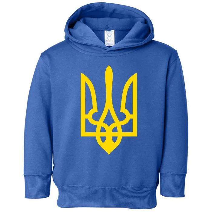 Ukraine Golden Trident Stand With Ukraine Pride Toddler Hoodie