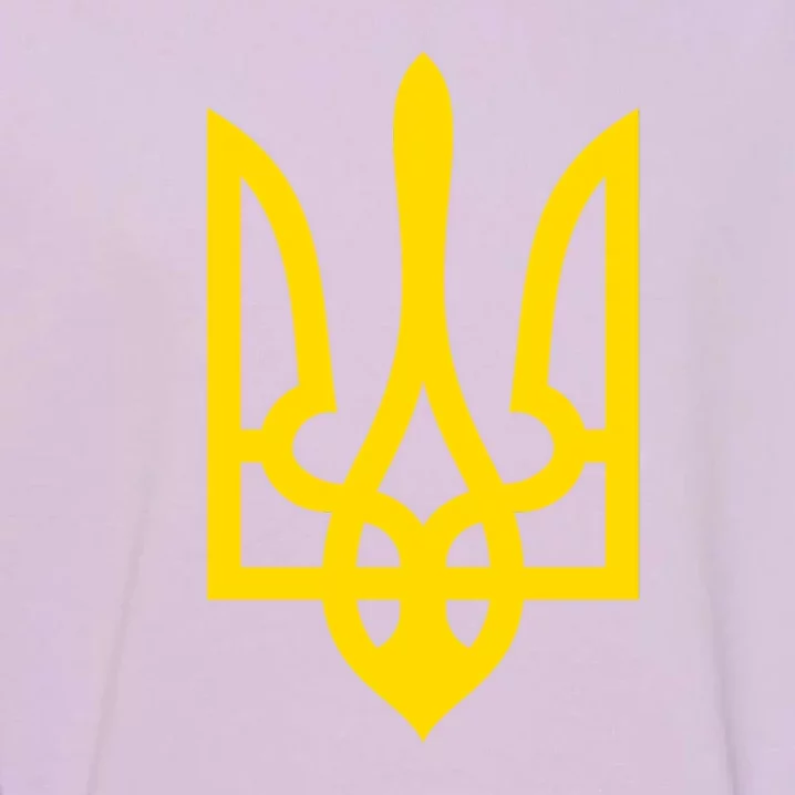 Ukraine Golden Trident Stand With Ukraine Pride Garment-Dyed Sweatshirt