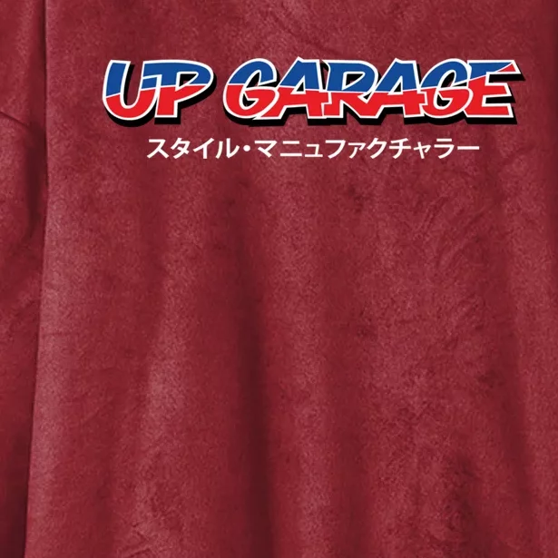 Up Garage Hooded Wearable Blanket