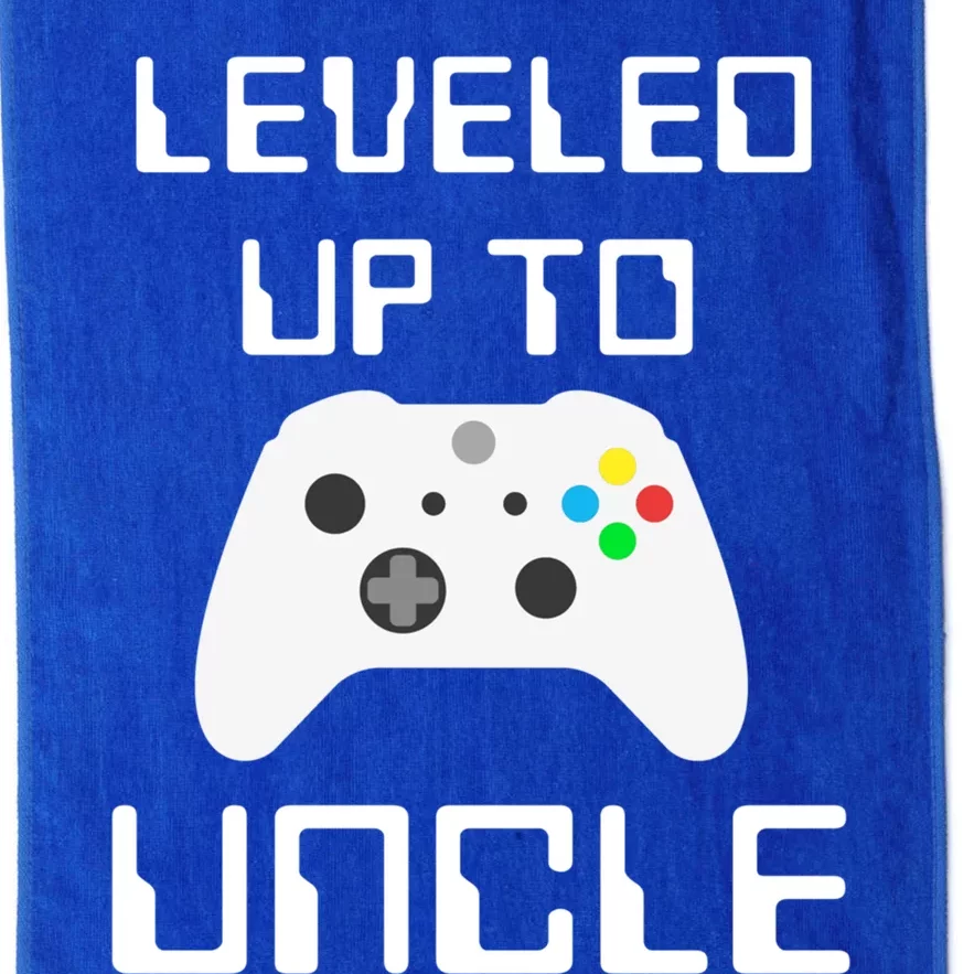 Uncle Gamer Uncle Level Unlocked I Leveled Up To Uncle Funny Gift Platinum Collection Golf Towel