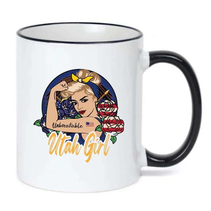 Utah Girl Utah Proud State Flag For Woman Black Color Changing Mug