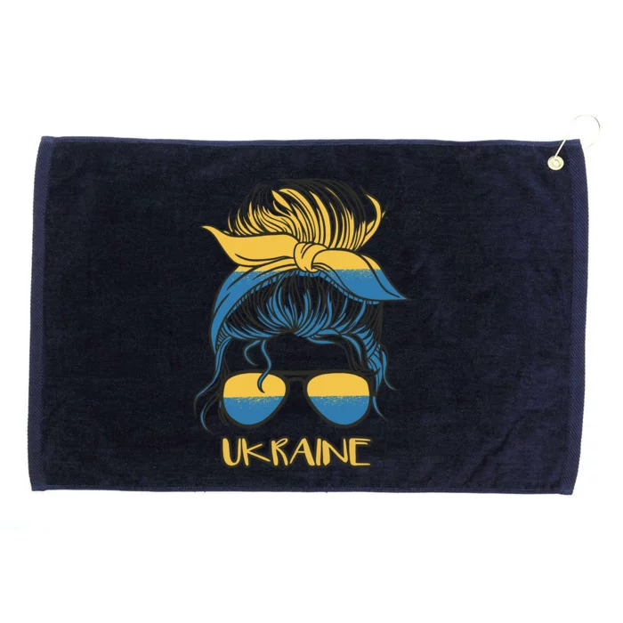 Ukraine Girl Grommeted Golf Towel