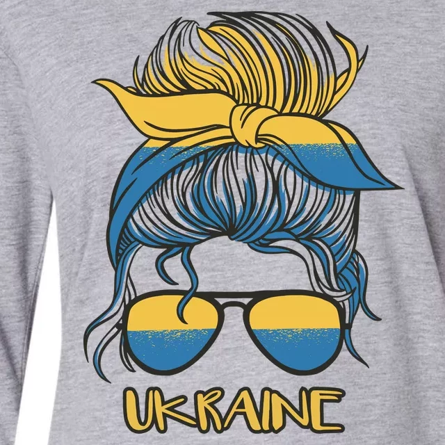 Ukraine Girl Womens Cotton Relaxed Long Sleeve T-Shirt