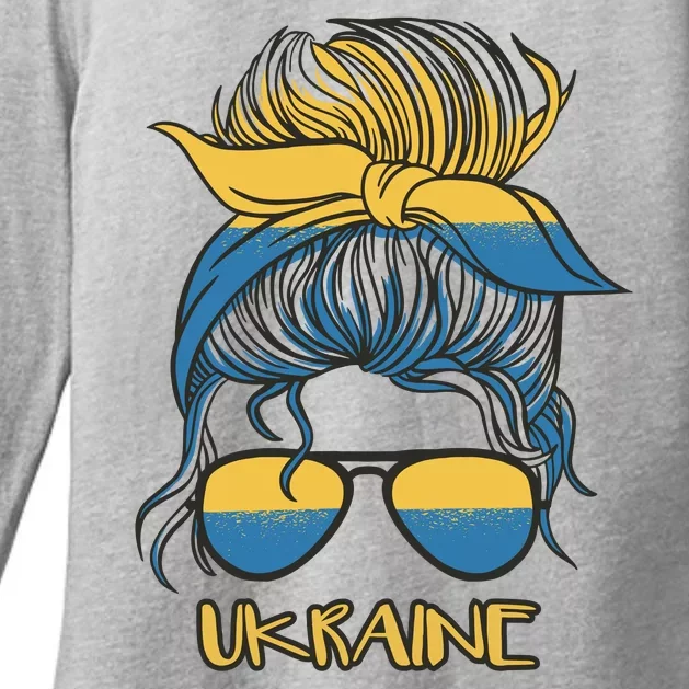 Ukraine Girl Womens CVC Long Sleeve Shirt