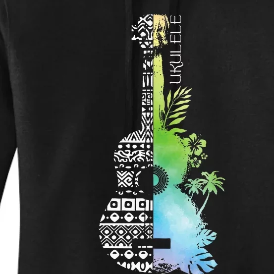 Ukulele Guitar Ukulelist Guitarist Musical Instrument Women's Pullover Hoodie