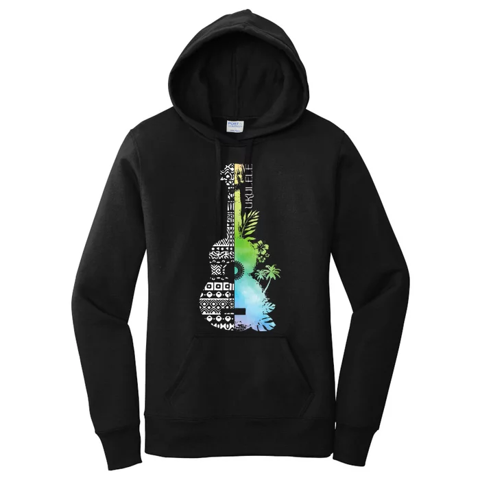 Ukulele Guitar Ukulelist Guitarist Musical Instrument Women's Pullover Hoodie