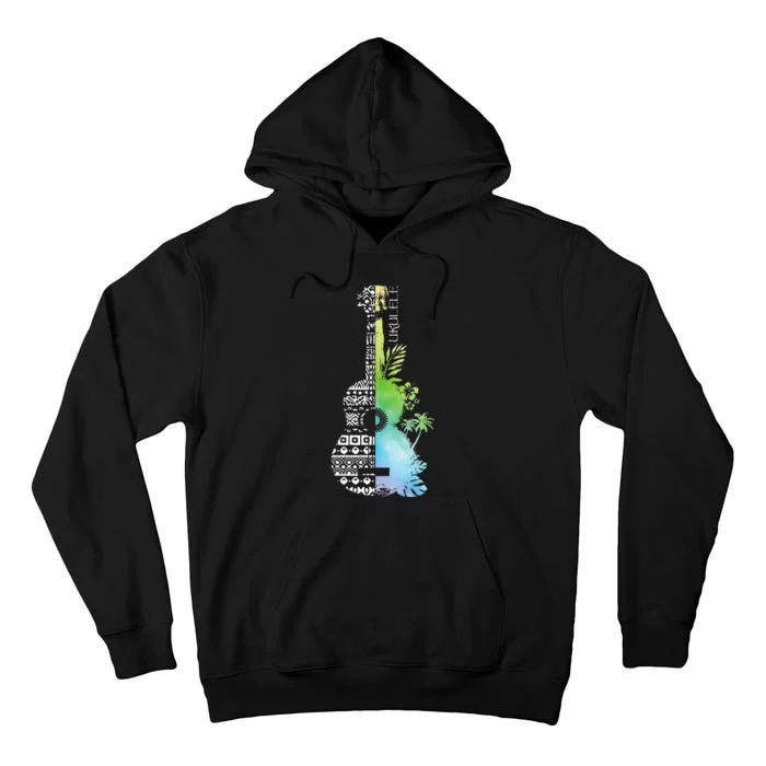 Ukulele Guitar Ukulelist Guitarist Musical Instrument Tall Hoodie