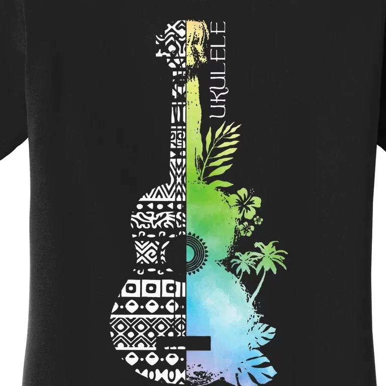 Ukulele Guitar Ukulelist Guitarist Musical Instrument Women's T-Shirt