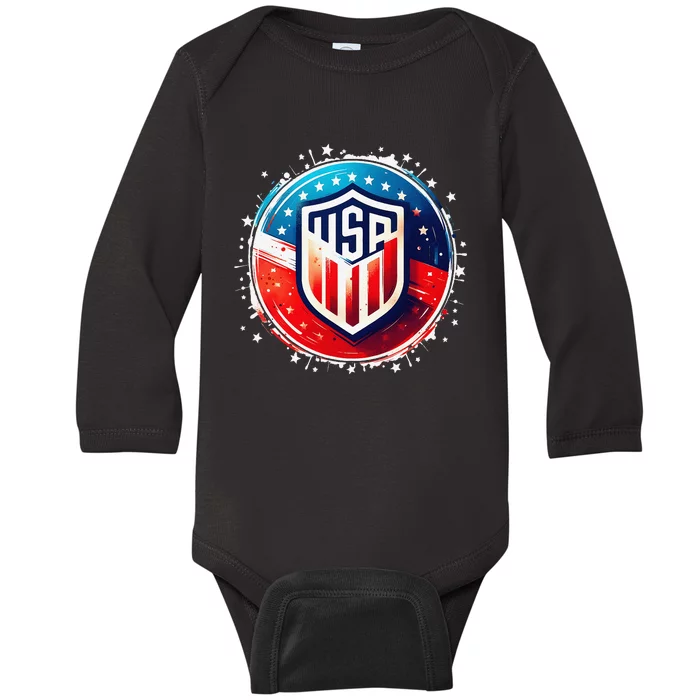 Usa Go United States Sport Usa Team Apparel Usa Baby Long Sleeve Bodysuit