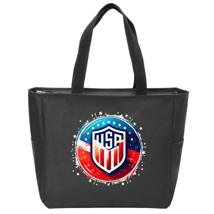 Usa Go United States Sport Usa Team Apparel Usa Zip Tote Bag