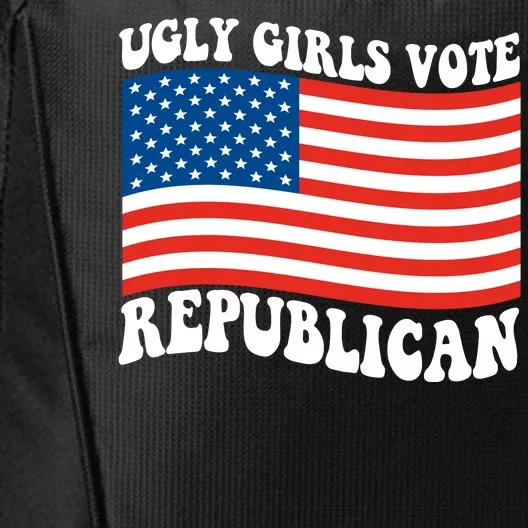 Ugly Girls Vote Republican Usa Flag City Backpack