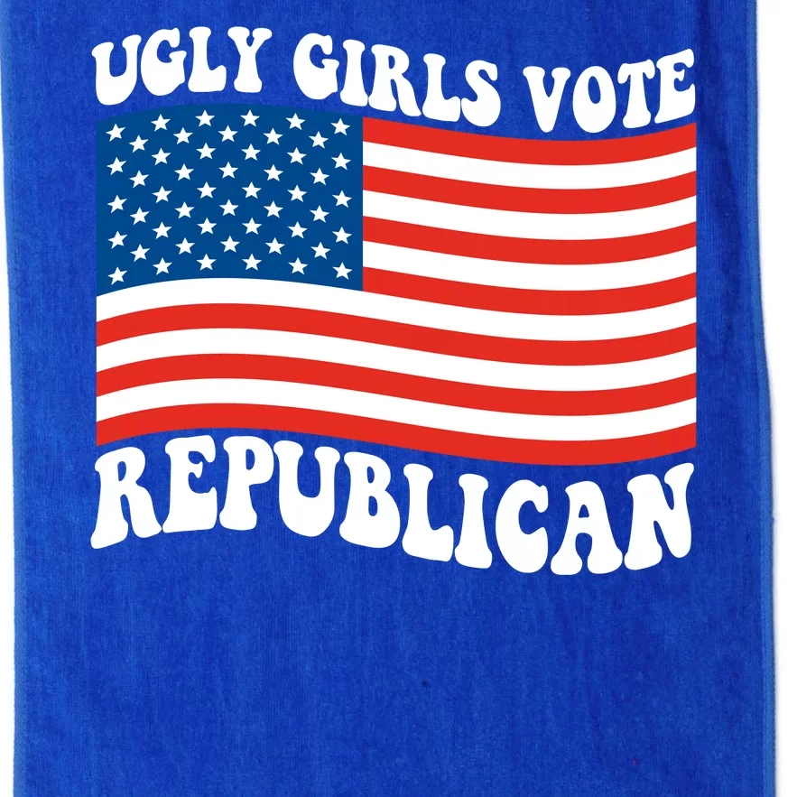 Ugly Girls Vote Republican Usa Flag Platinum Collection Golf Towel