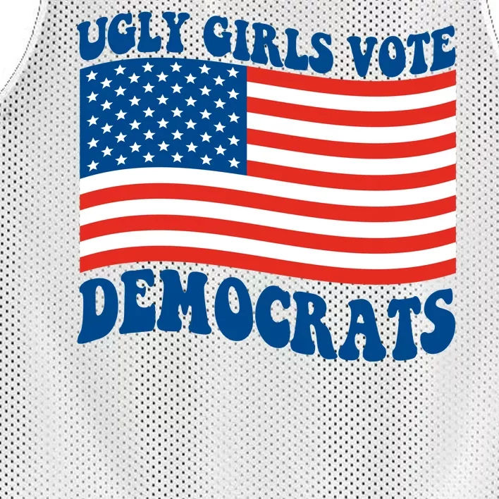 Ugly Girls Vote Democrats Usa Flag Mesh Reversible Basketball Jersey Tank