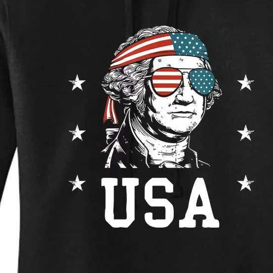 USA Gift Women Men Kids Patriotic American Flag July 4th Women's Pullover Hoodie