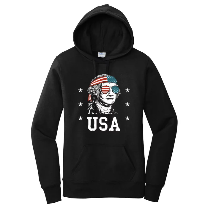 USA Gift Women Men Kids Patriotic American Flag July 4th Women's Pullover Hoodie