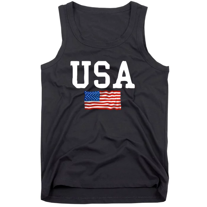 USA Gift Women Men Kids Patriotic American Flag July 4th Tank Top