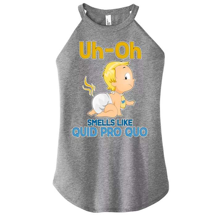 Uh-Oh Smells Like Quid Pro Quo Women’s Perfect Tri Rocker Tank