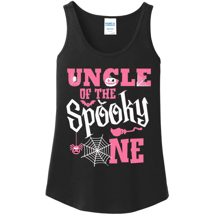 Uncle Halloween 1st Birthday Matching Family Spooky One Ladies Essential Tank