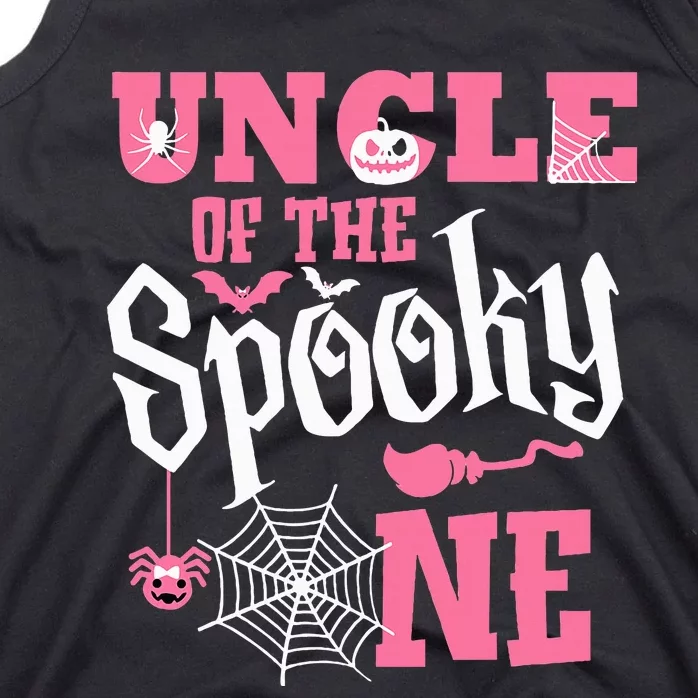 Uncle Halloween 1st Birthday Matching Family Spooky One Tank Top