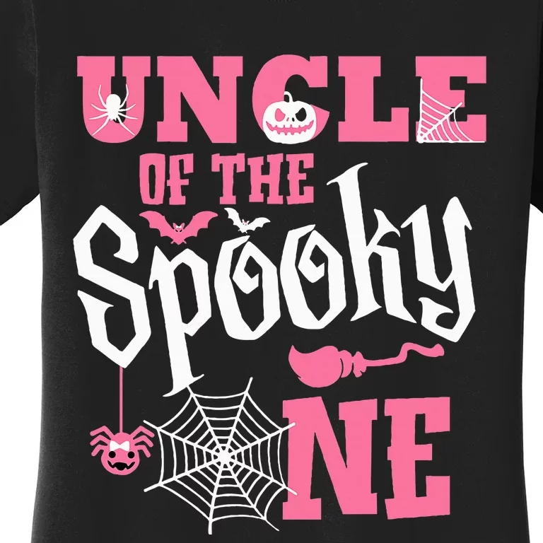 Uncle Halloween 1st Birthday Matching Family Spooky One Women's T-Shirt