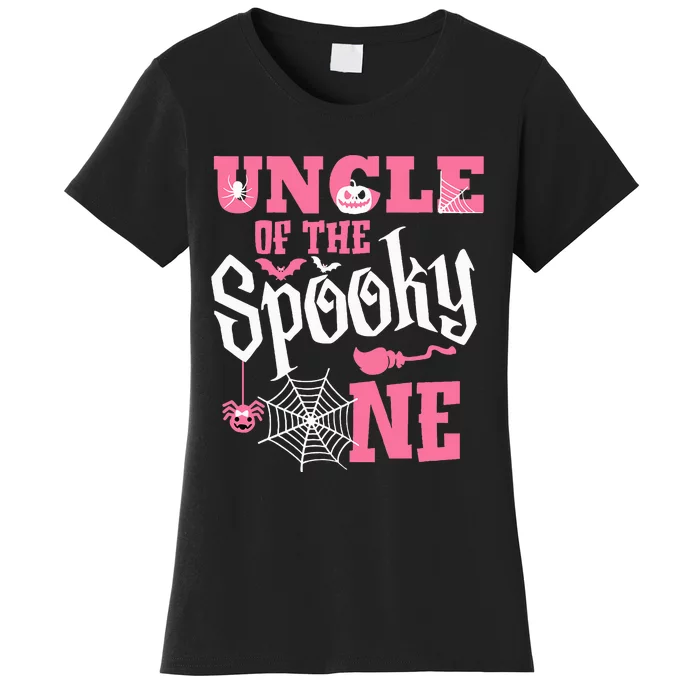 Uncle Halloween 1st Birthday Matching Family Spooky One Women's T-Shirt