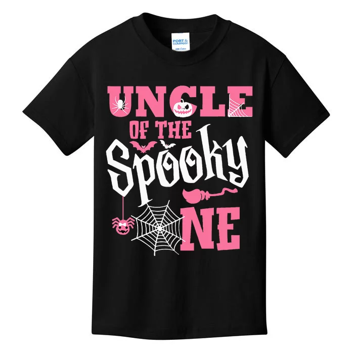 Uncle Halloween 1st Birthday Matching Family Spooky One Kids T-Shirt