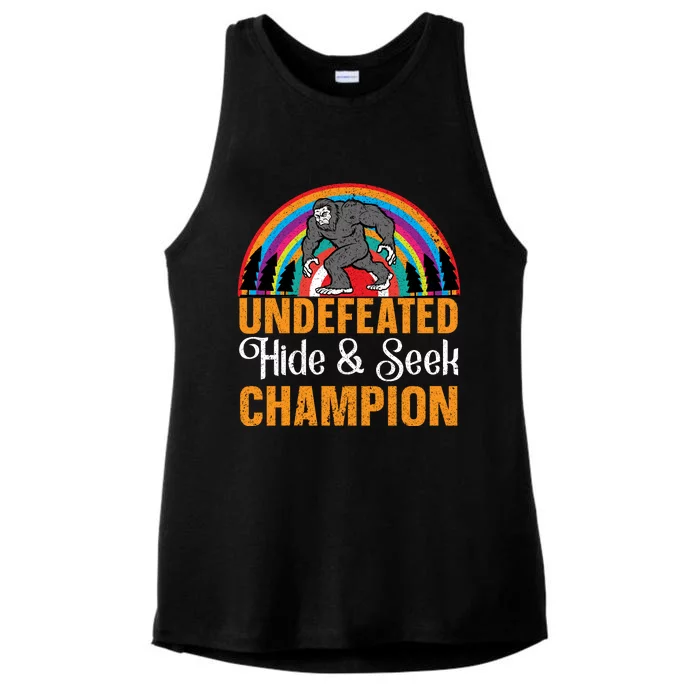 Undefeated Hide And Seek Champion Ladies Tri-Blend Wicking Tank