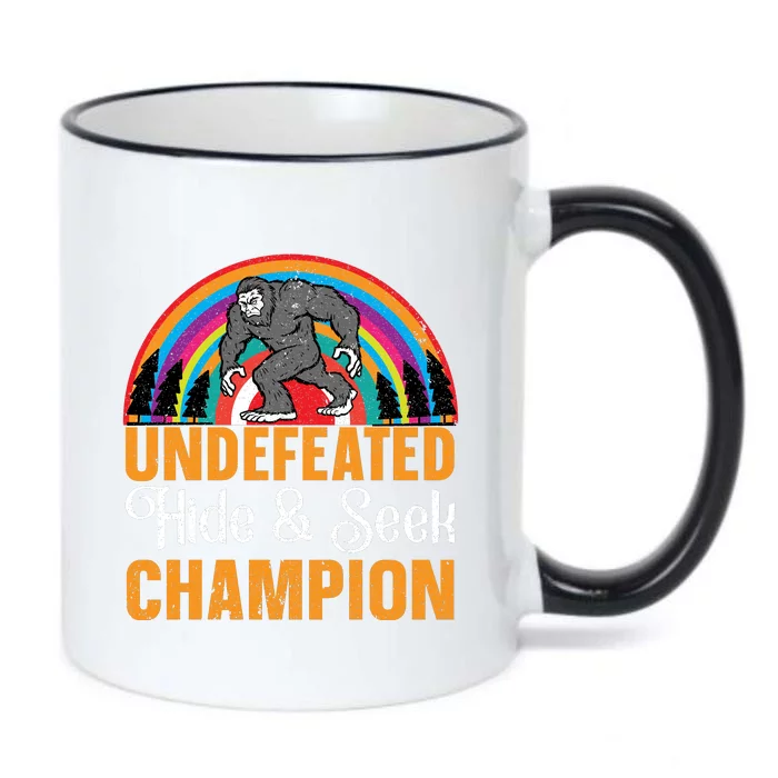 Undefeated Hide And Seek Champion Black Color Changing Mug