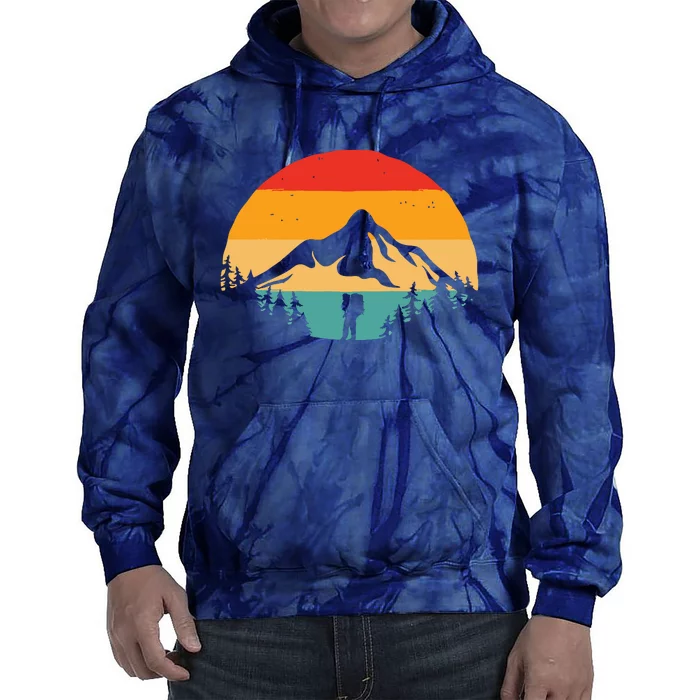 Unplug. Hiking Apparel Hiker Hiking Tie Dye Hoodie