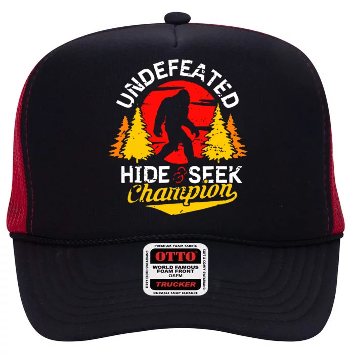 Undefeated Hide And Seek Champion High Crown Mesh Trucker Hat