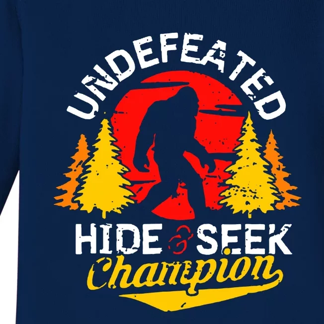 Undefeated Hide And Seek Champion Baby Long Sleeve Bodysuit