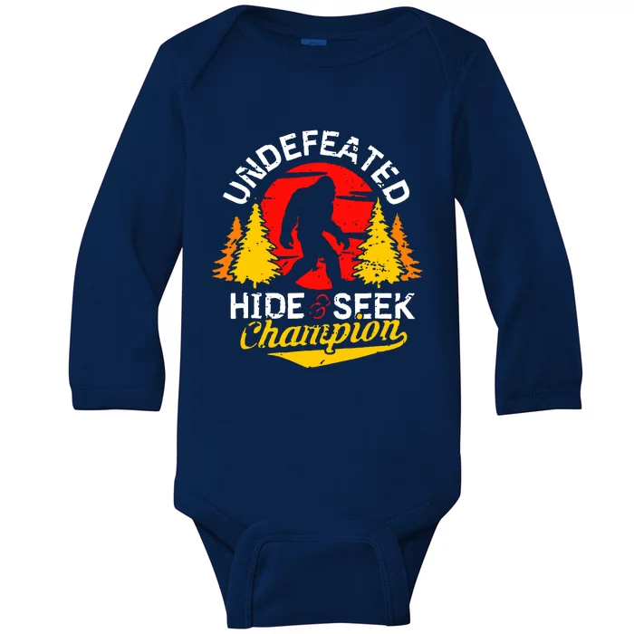 Undefeated Hide And Seek Champion Baby Long Sleeve Bodysuit