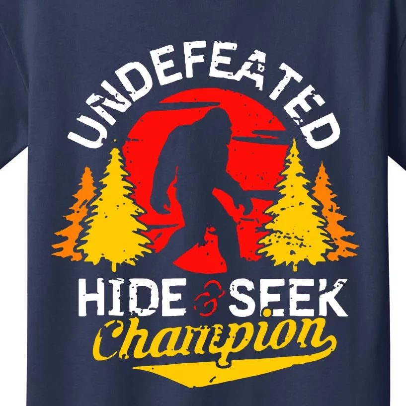 Undefeated Hide And Seek Champion Kids T-Shirt