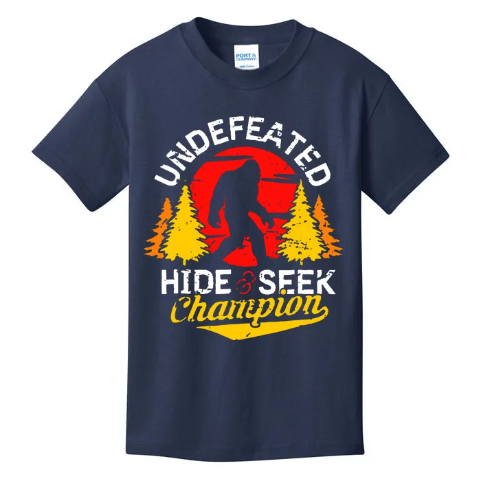 Undefeated Hide And Seek Champion Kids T-Shirt